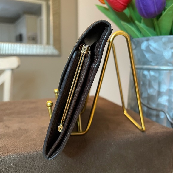 Dior Brown Leather and PVC Trotter Style Wallet/Clutch - Picture 2 of 12